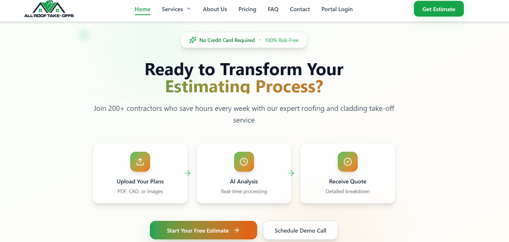 All Roof Take-Offs | Professional Estimating Services