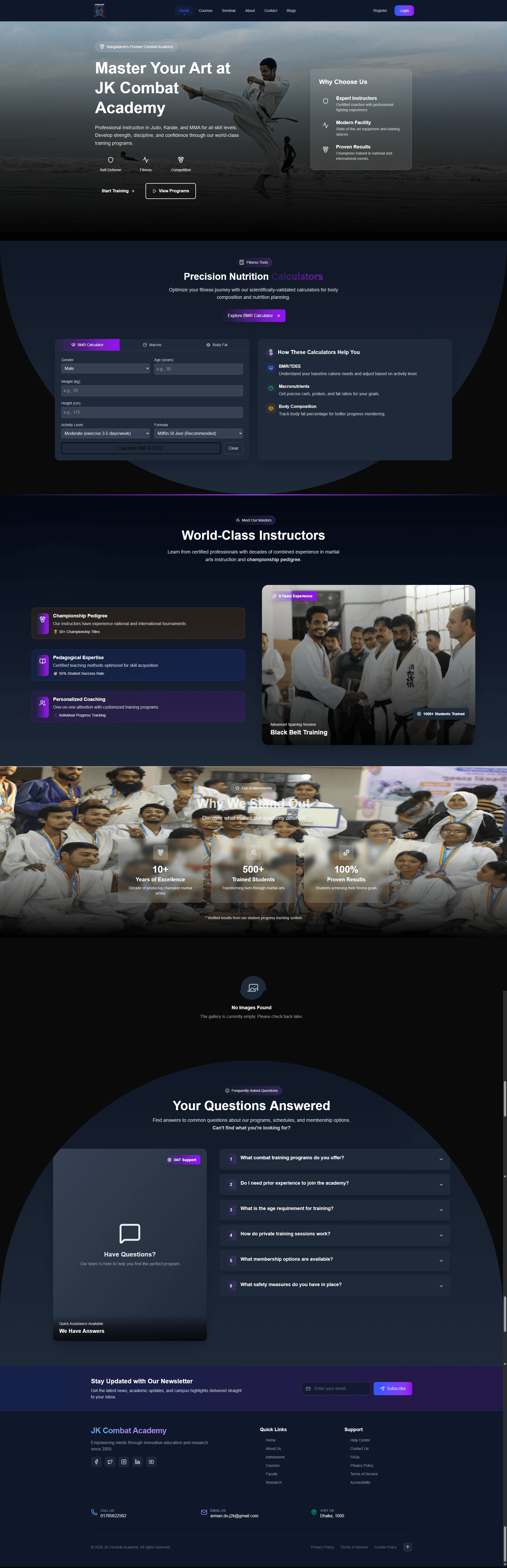 JK Combat Academy | Elite Martial Arts & Fitness
